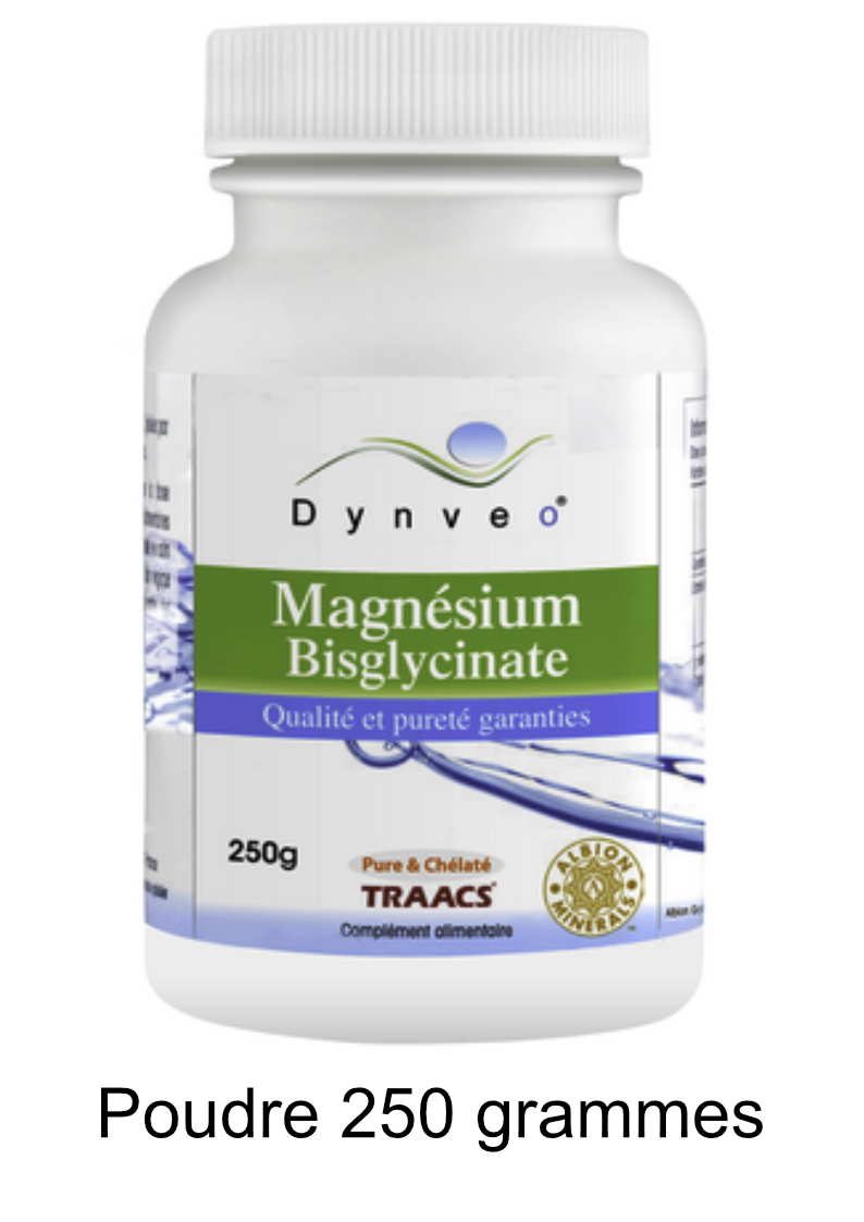Bisglycinate de magnésium 100 % chélaté 250 grammes