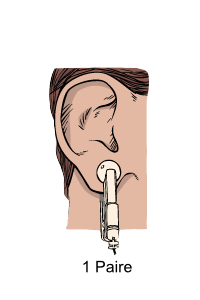 Clips d'oreille pour Bio Tuner