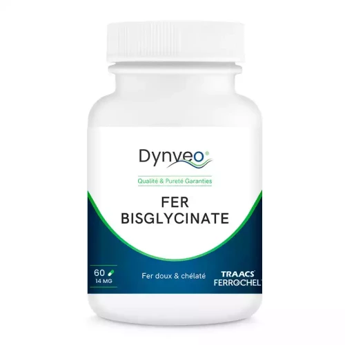 Bisglycinate de Fer qualité TRACCS 60 gel de 14 mg