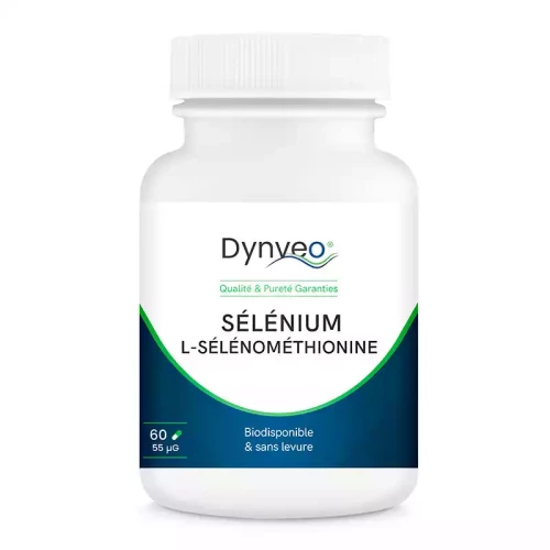 Sélénométhionine : Sélénium organique sans levure  60 gélules de 55 ug
